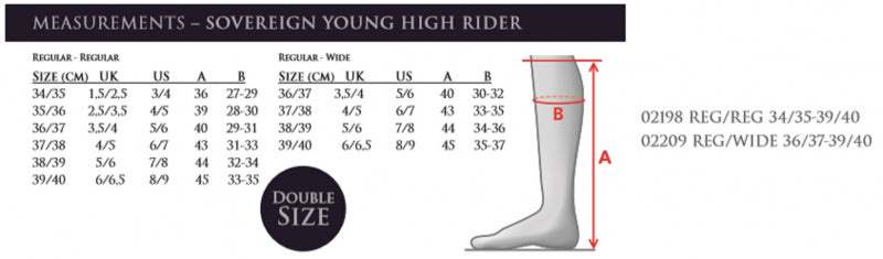Ridstövel Sovereign Young High Rider Svart