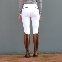Hedvig Knee Grip Breeches White