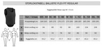 Ryggskydd Ballistic Flex Fit Regular Svart/Silver