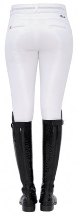 Sarina Kneegrip Ridbyxa Vit