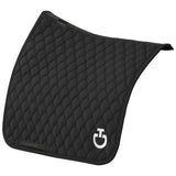 Circular Quilted Dressage Saddle Pad CT Svart