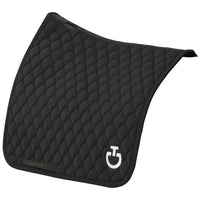Circular Quilted Dressage Saddle Pad CT Svart