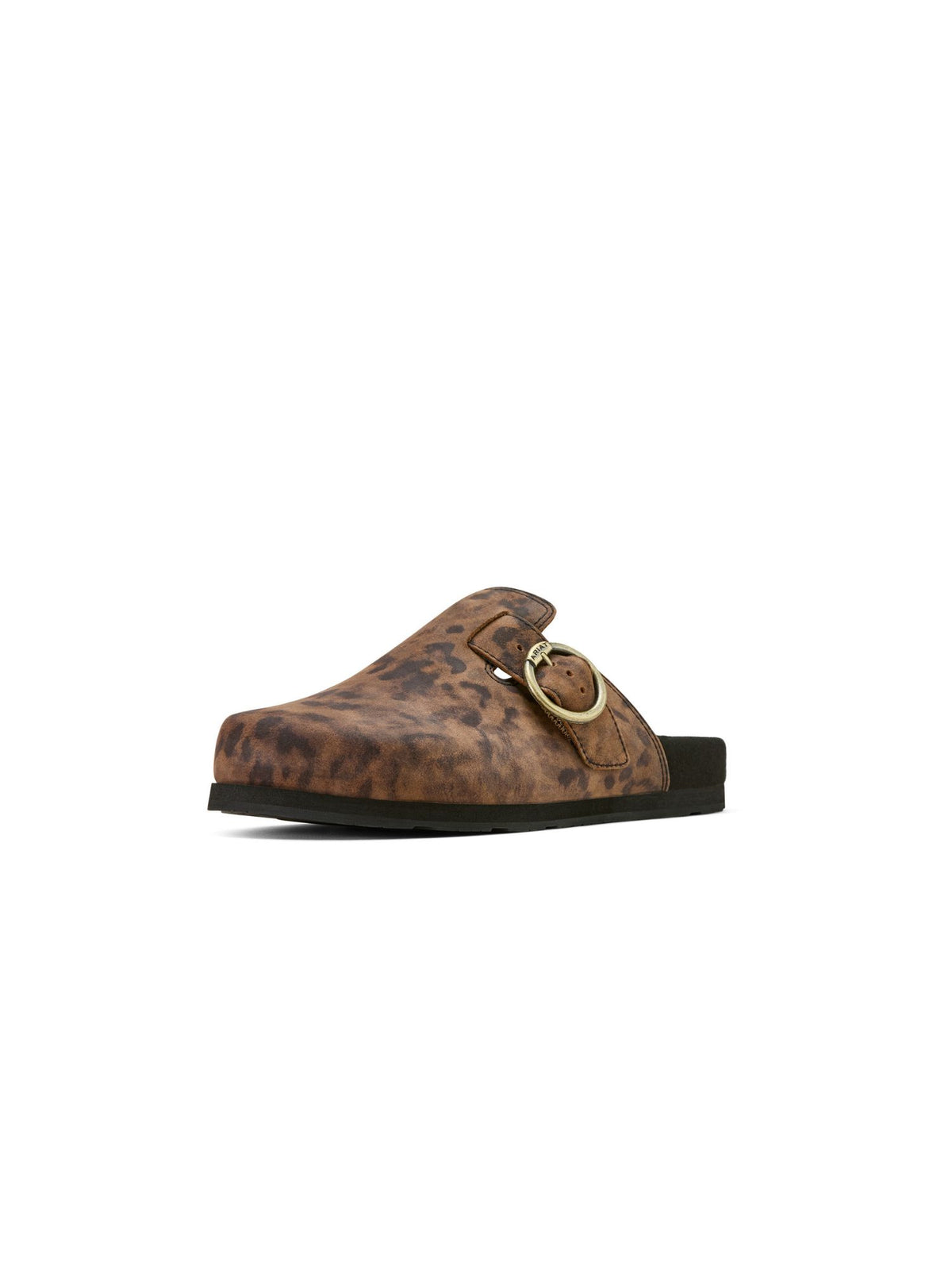 Country Mule Leopard Suede