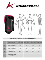 Ryggskydd Ballistic Junior Svart/Rosa