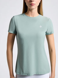 CT Jersey T-Shirt With 3D Logo Light Green Teal