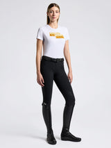 CT Cotton T-Shirt With Embroidery Logo Vit