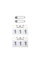 Classic 3-Pocket Nummerlapp 2-Pack Vit