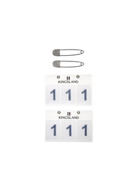 Classic 3-Pocket Nummerlapp 2-Pack Vit