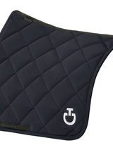 Diamond Quilted Jersey Dressage Saddle Pad CT Dark Blue