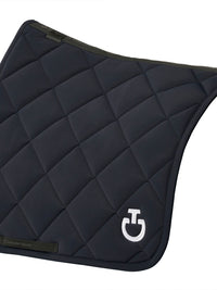 Diamond Quilted Jersey Dressage Saddle Pad CT Dark Blue