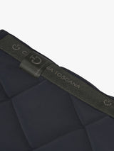 Diamond Quilted Jersey Dressage Saddle Pad CT Dark Blue