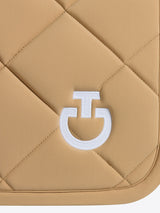 Diamond Quilted Jersey Dressage Saddle Pad CT Tan