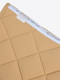 Diamond Quilted Jersey Dressage Saddle Pad CT Tan