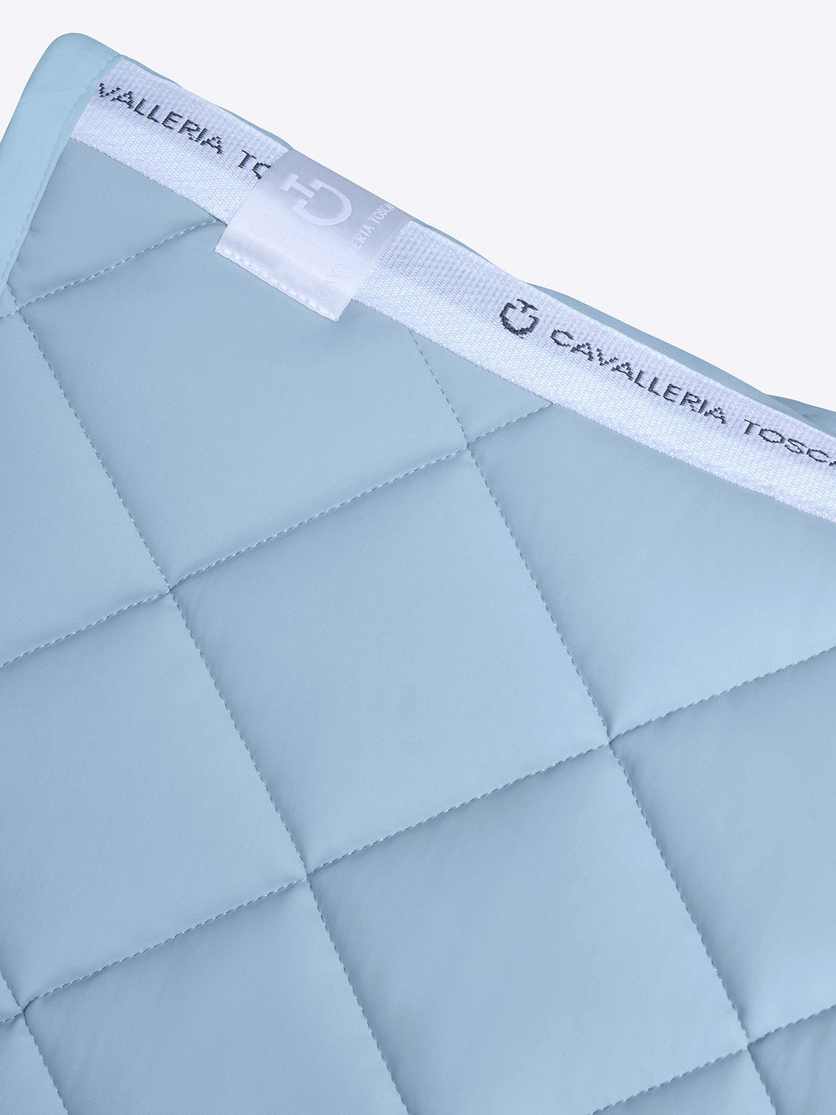 Diamond Quilted Jersey Dressage Saddle Pad CT Blue Fog