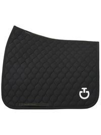 Circular Quilted Dressage Saddle Pad CT Svart