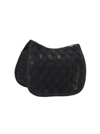 Dressyrschabrak Velours Crystal Platinum Svart
