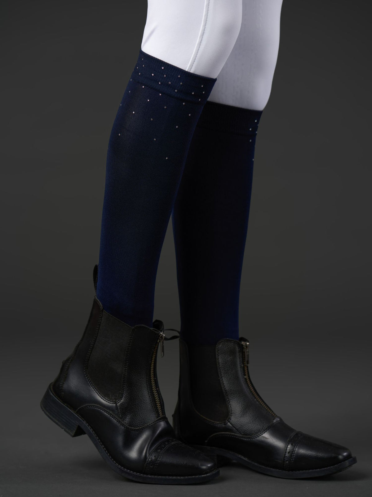 Ridstrumpor Rhinestone Navy