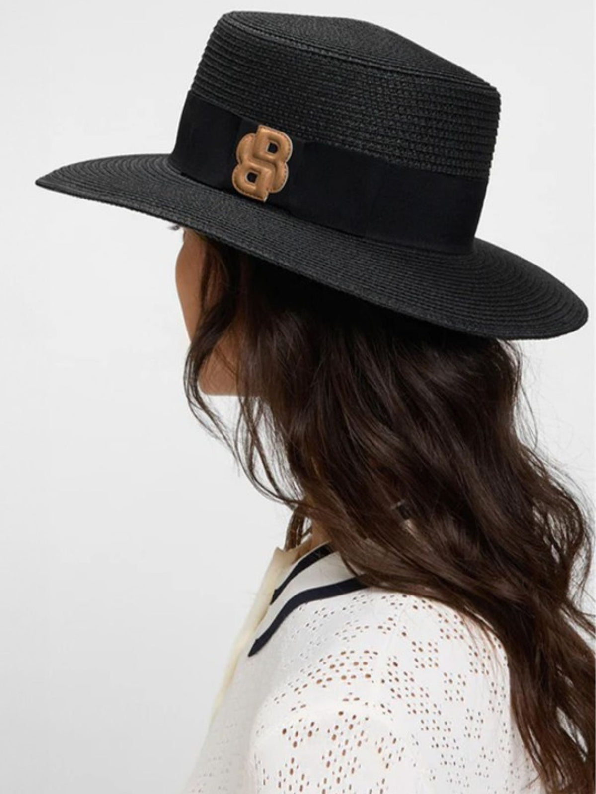 Hatt Boater Svart