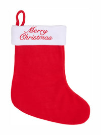 Julstrumpa Fleece Röd