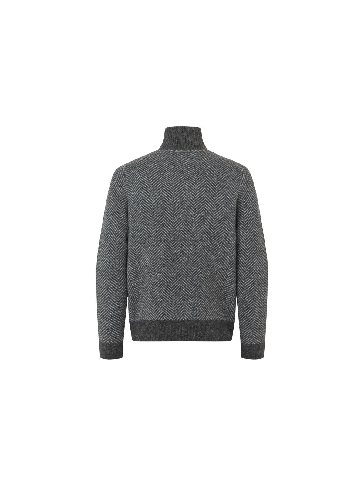 KLAndrew Mens Half Zip Knit Dark Grey