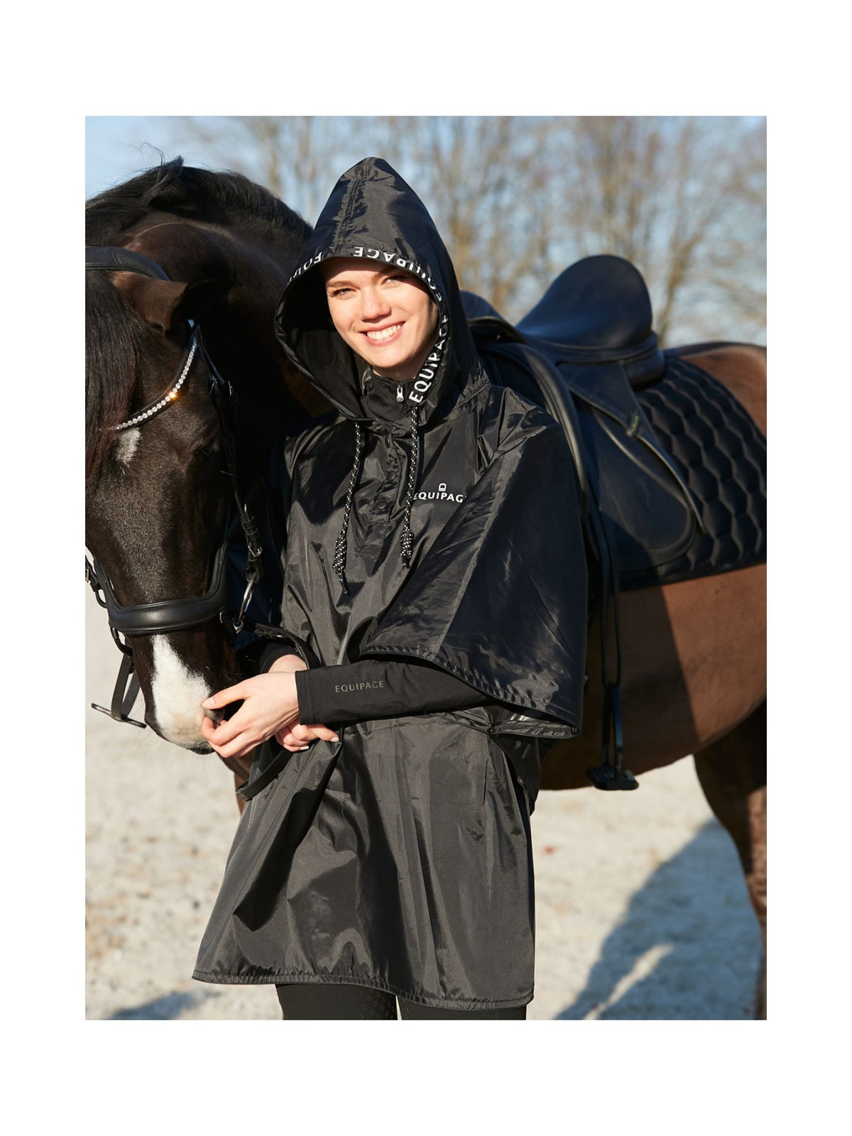Lala Regn Poncho Svart