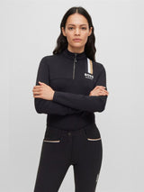 Lia Signature Stripe Training Shirt Svart