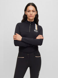 Lia Signature Stripe Training Shirt Svart