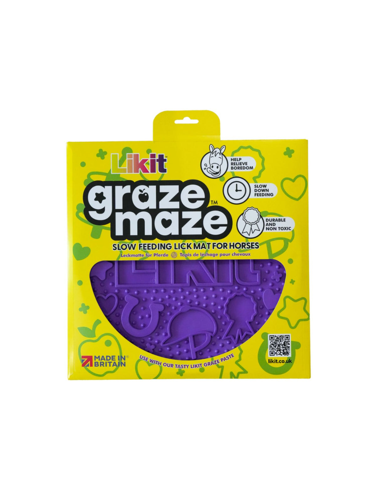 Graze Maze Slowfeeding Slickmatta Purple