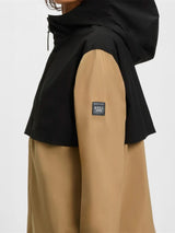 Louise Regnjacka Svart/Camel