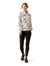 Lowell Womens 3.0 1/4 Zip Baselayer Painted Ponies Print