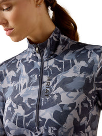 Lunaveil Womens 1/2 Zip Baselayer Polar Coincide Print