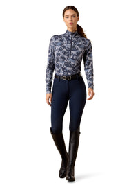 Lunaveil Womens 1/2 Zip Baselayer Polar Coincide Print