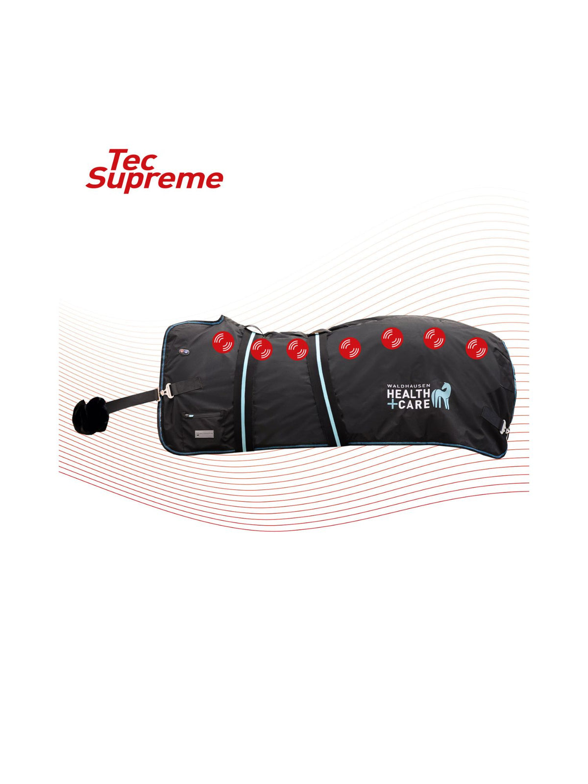 Värme Massagetäcke TecSupreme Svart