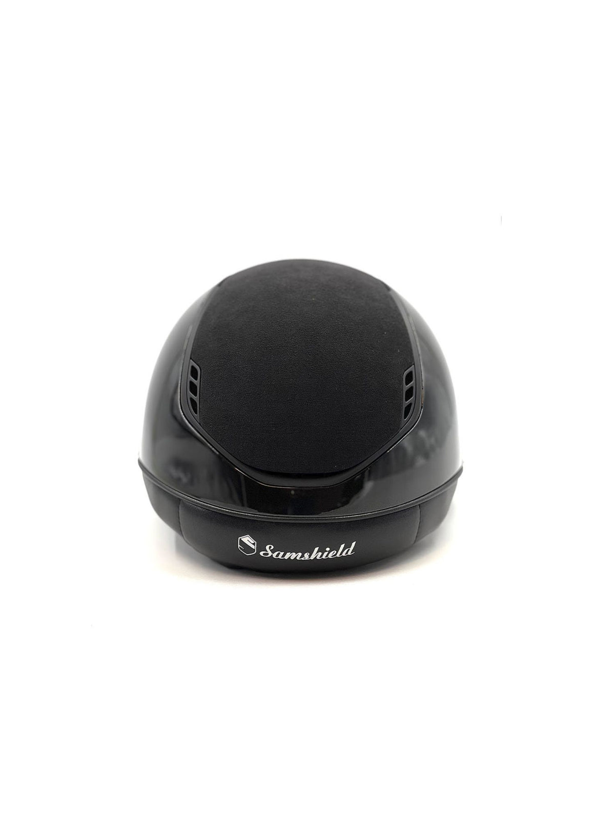 Ridhjälm Miss Shield 2.0 Glossy Alcantara Top Pearl Drop FB Svart
