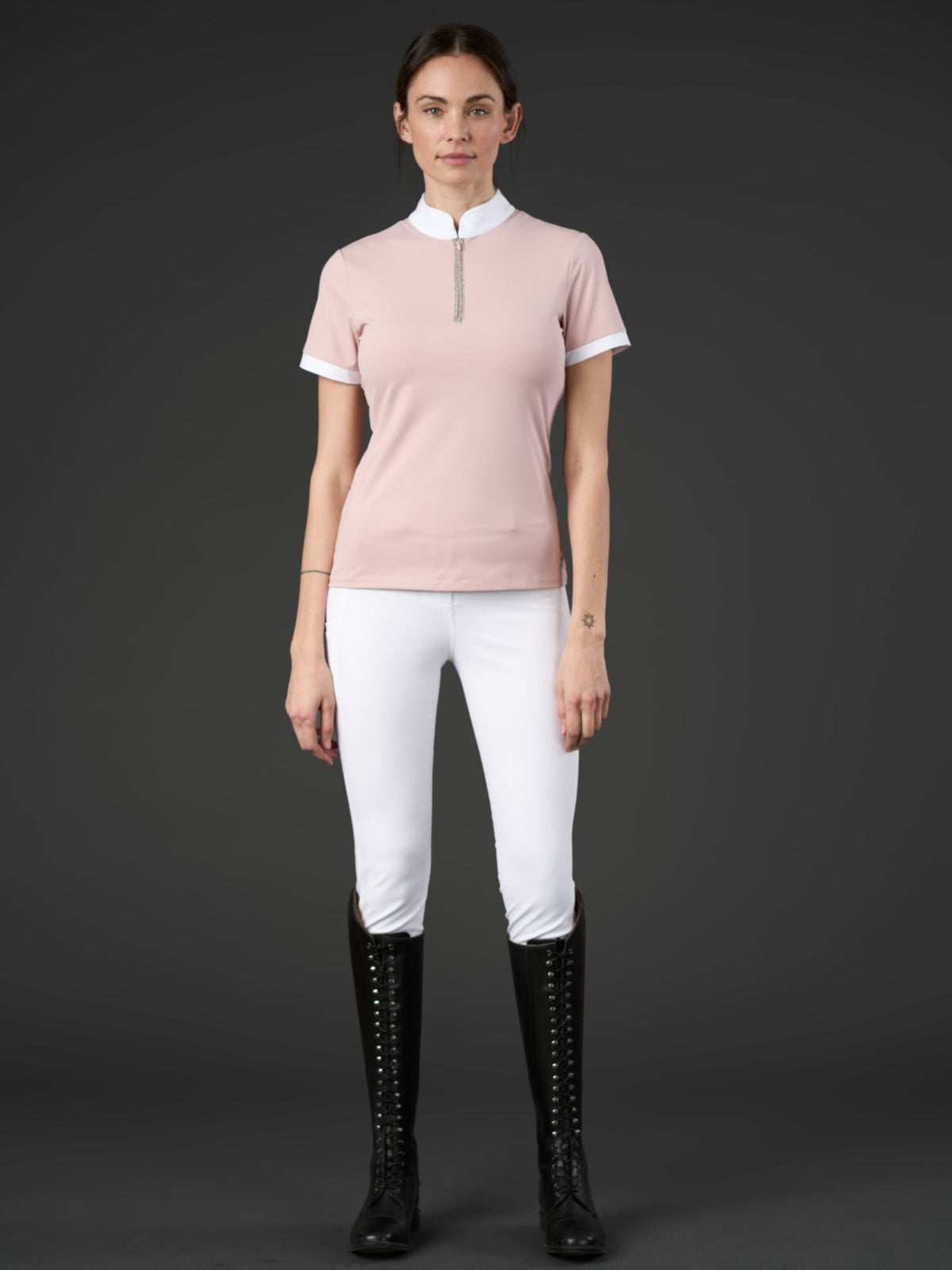 Nice Short Sleeve Blouse Burnished Lilac