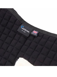 Sadelpad Deluxe Supafleece Svart/Natur