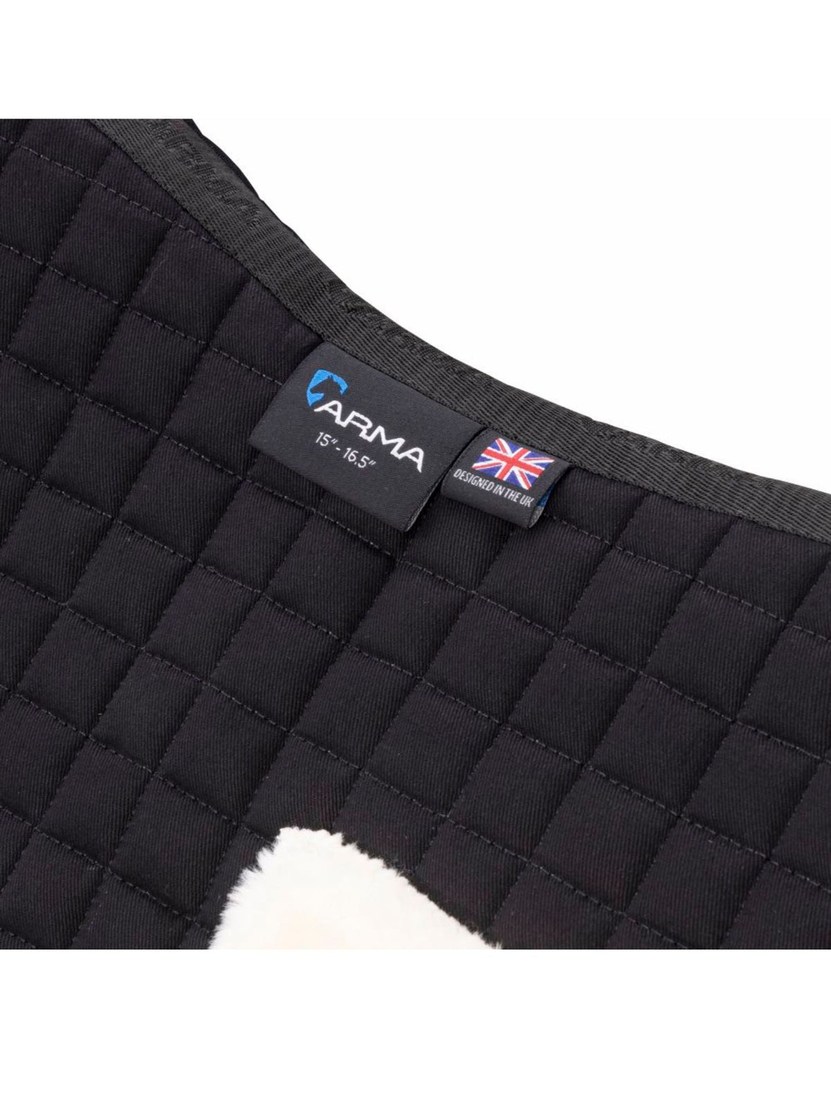 Sadelpad Deluxe Supafleece Svart/Natur