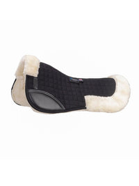 Sadelpad Deluxe Supafleece Svart/Natur