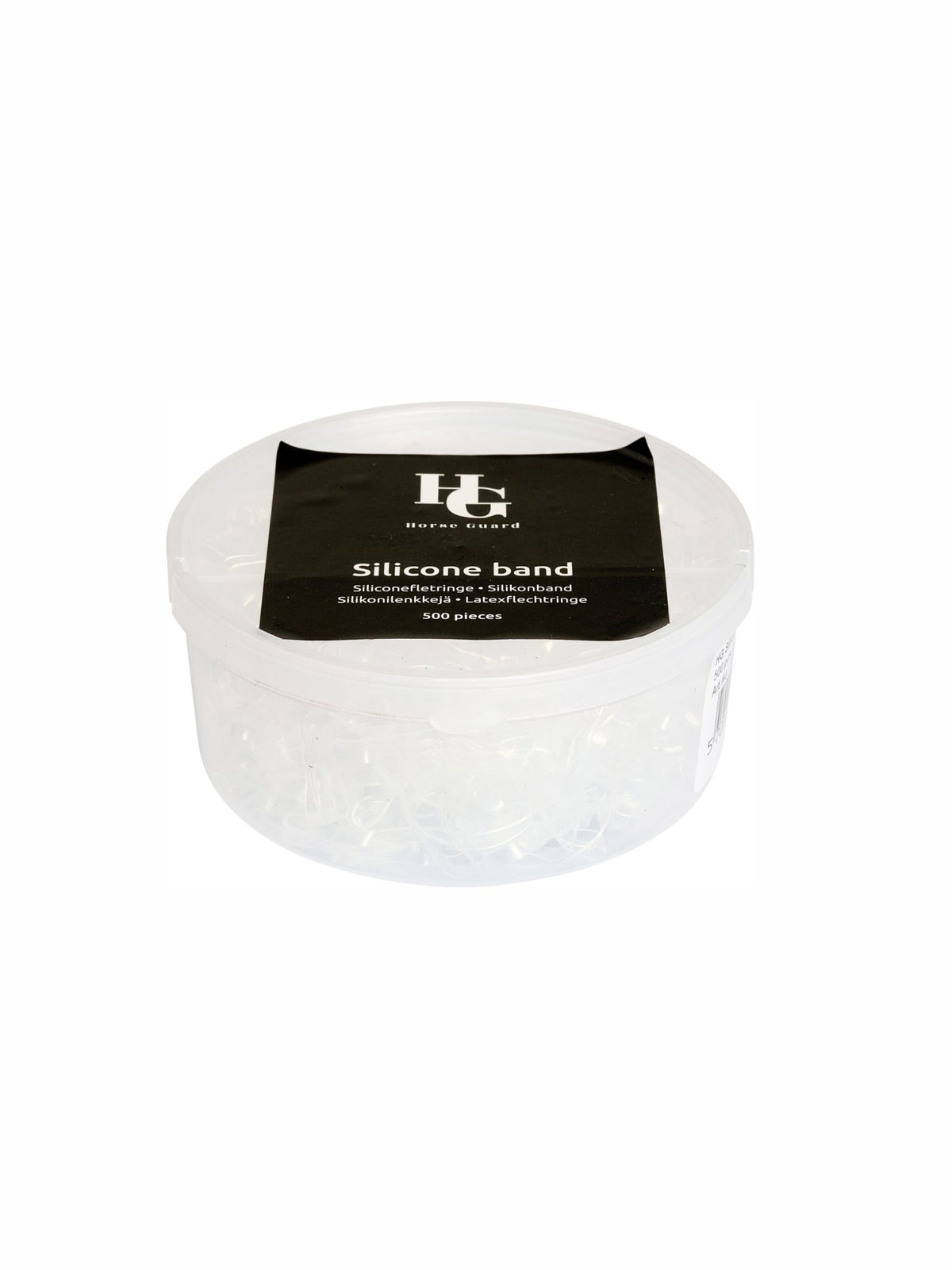 Silikongummiband 500st Transparent