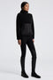 Teddy Bear Fleece + Nylon Zip Up Svart