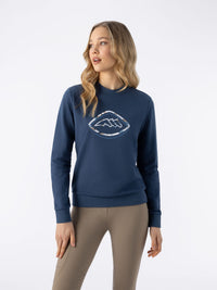 Eben Womens Crewneck Sweatshirt Dark Denim