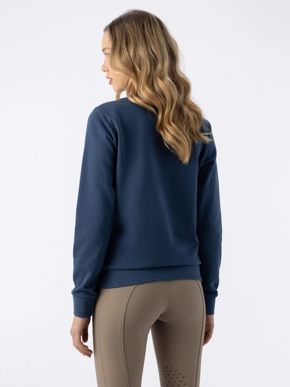 Eben Womens Crewneck Sweatshirt Dark Denim