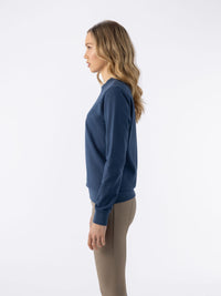 Eben Womens Crewneck Sweatshirt Dark Denim