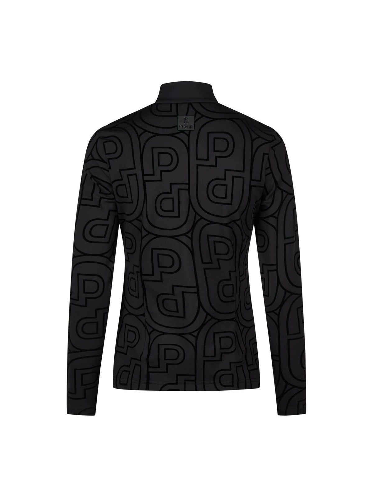 Funktionströja Zip Shirt Svart