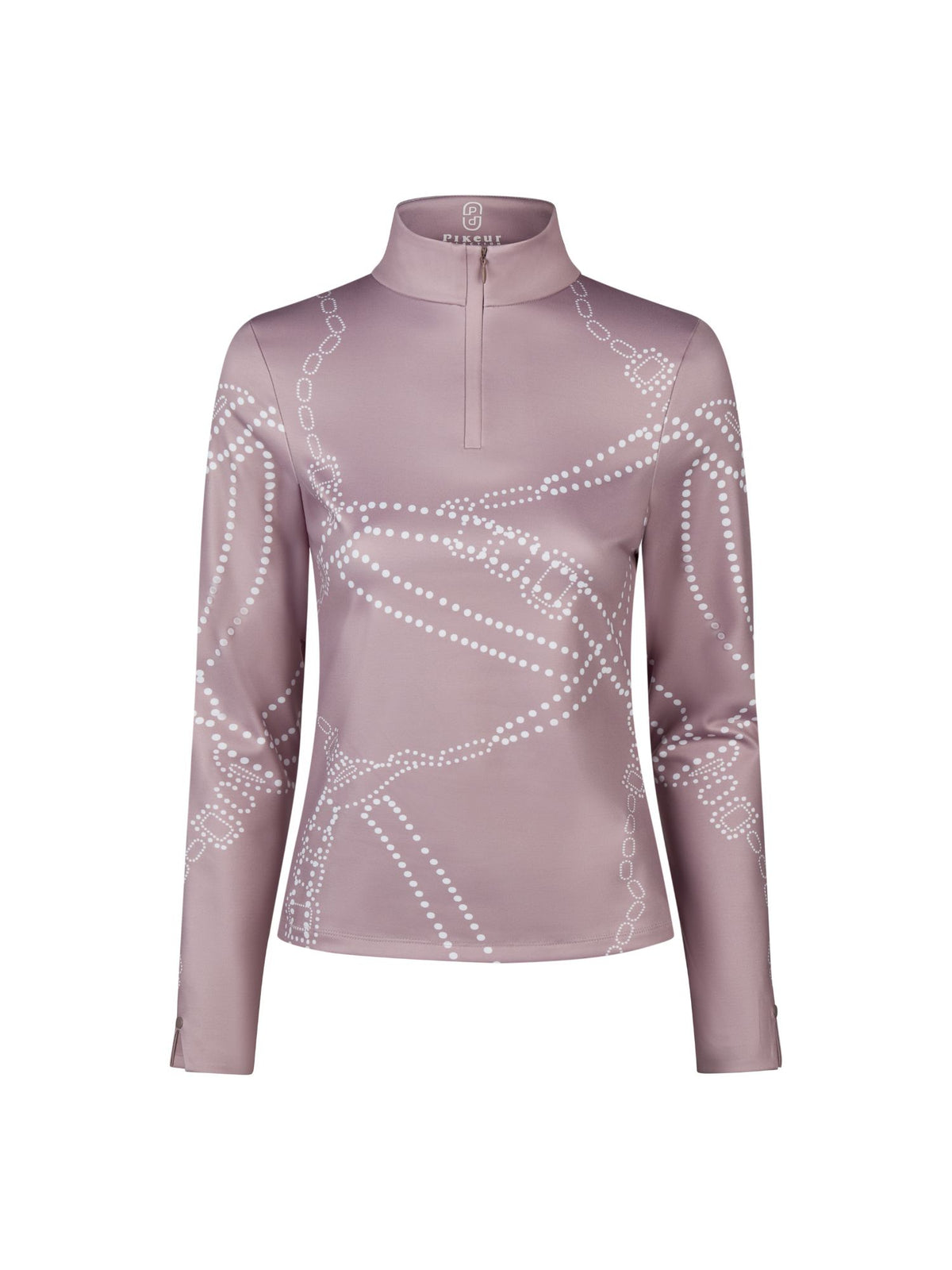 Funktionströja Zip Shirt Ash Mauve