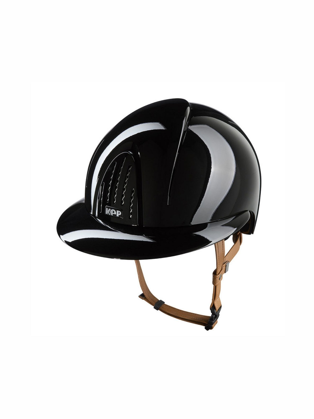 Ridhjälm NOVA Metal Polish Polo Beige Chinstrap Svart