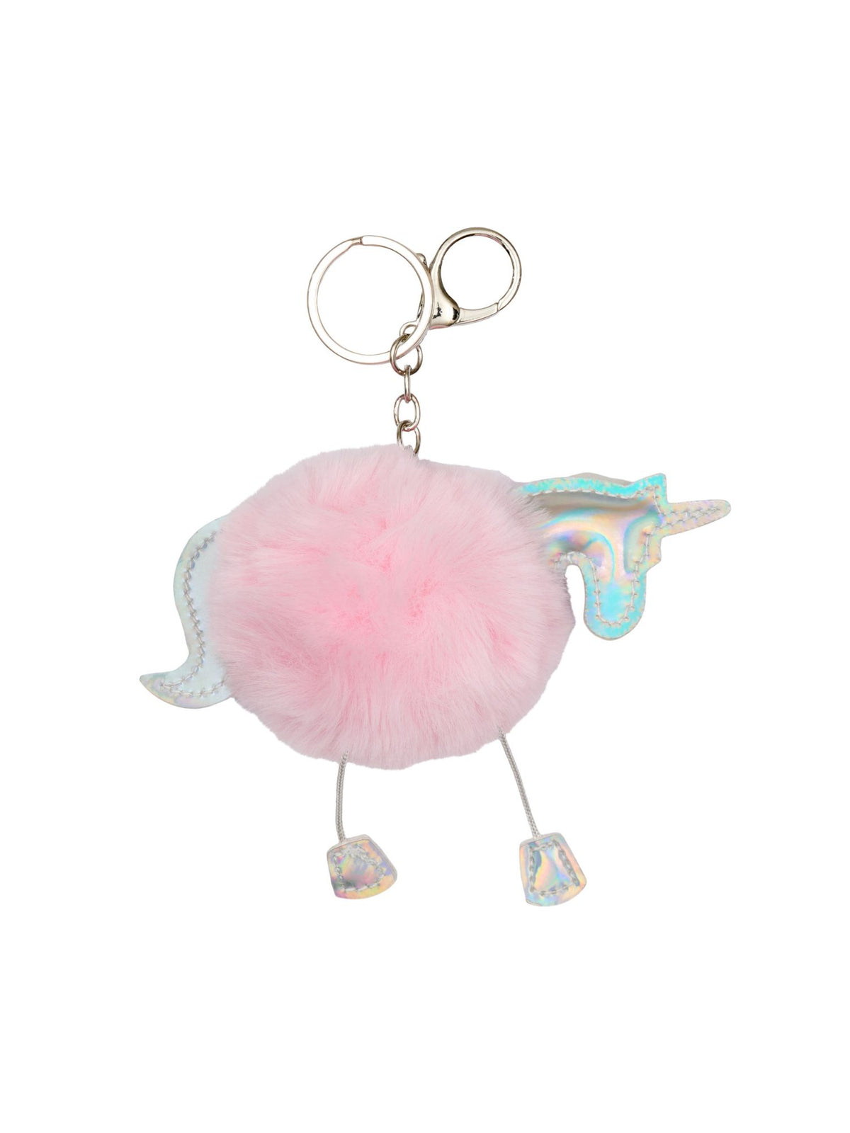 Unicorn Pompon Nyckelhängare Misty Rose
