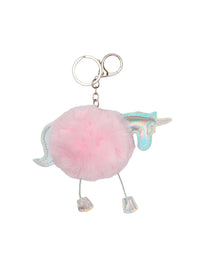 Unicorn Pompon Nyckelhängare Misty Rose