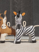 Hästleksak Zebra 3D Ljusbrun